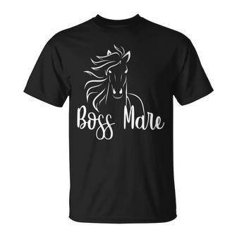 Boss Mare- Horse Lover T For Equestrians T-Shirt - Monsterry