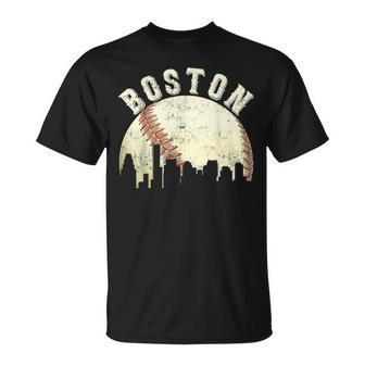 Boston Vintage Baseball Distressed Gameday Retro T-Shirt - Monsterry