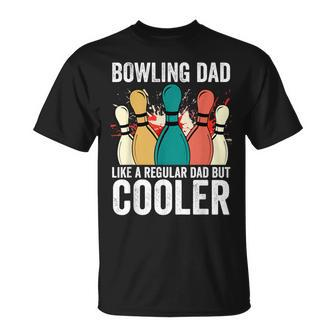 Bowling Dad Vintage Father's Day For Bowler T-Shirt - Seseable