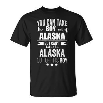 Can Take The Boy Out Of Alaska Pride Proud T-Shirt | Mazezy
