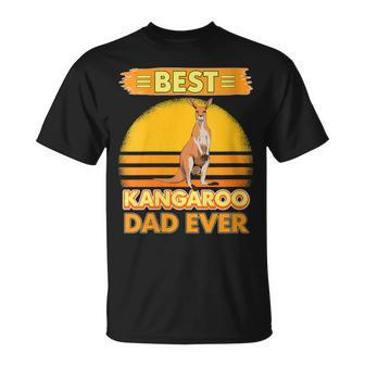 Boys Best Kangaroo Dad Ever Father's Day Kangaroo T-Shirt - Monsterry