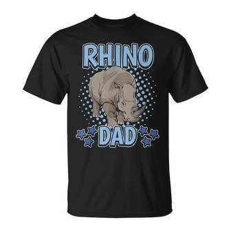 Boys Rhino Dad Rhinoceros Quote Father's Day Rhinos T-Shirt - Monsterry