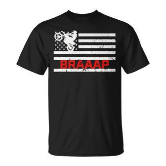 Braaap Vintage Usa American Flag T-Shirt | Mazezy