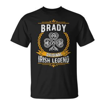 Brady Irish Name Vintage Ireland Family Surname T-Shirt - Seseable