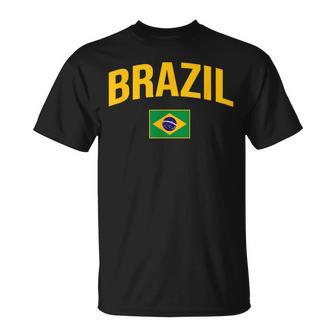 Brazil Flag Of Brasil Throwback Classic T-Shirt - Monsterry