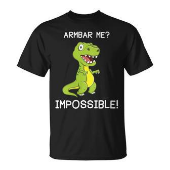 Brazilian Jiu-Jitsu Bjj Armbar T-Rex Dinosaur T-Shirt - Monsterry
