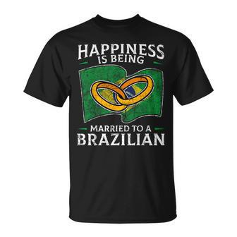 Brazilian Marriage Brazil Married Flag Wedded Culture T-Shirt - Monsterry UK