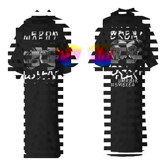 We Are On A Break Hello Summer Rainbow Sunglasses Teacher T-Shirt | Mazezy