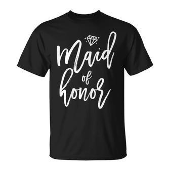 Bridal Party Maid Of Honor Cute Graphics T-Shirt - Monsterry AU