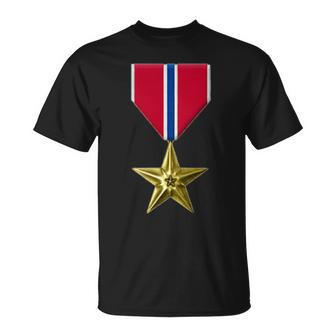 Bronze Star Us Military Bronze Star Medal Veteran T-Shirt - Monsterry