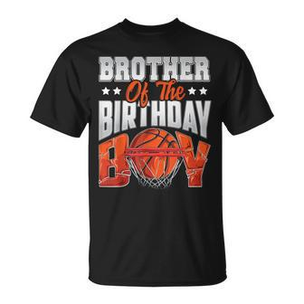 Brother Basketball Birthday Boy Family Baller B-Day Party T-Shirt - Seseable