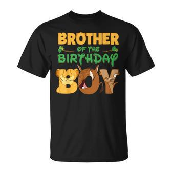Brother Of The Birthday Boy Lion Family Matching T-Shirt - Monsterry CA