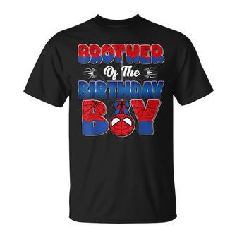 Brother Of The Birthday Boy Spider Family Matching T-Shirt - Seseable