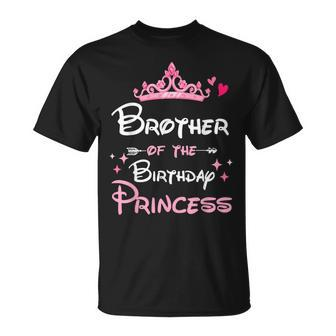 Brother Of The Birthday Princess Toddler Kid Girl Family T-Shirt - Monsterry CA