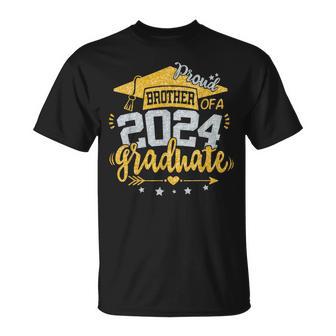 Brother Senior 24 Proud Brother Of A Class Of 2024 Graduate T-Shirt - Monsterry AU