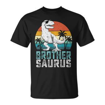 Brothersaurus T Rex Dinosaur Brother Saurus Family Matching T-Shirt - Thegiftio