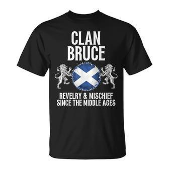 Bruce Clan Scottish Family Name Scotland Heraldry T-Shirt - Seseable
