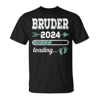 Bruder 2024 Loading Werdender Großer Bruder 2024 T-Shirt - Geschenkecke