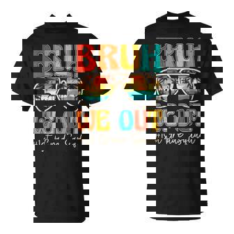 Bruh We Out 1St First Grade Squad Retro Last Day Of School T-Shirt | Mazezy