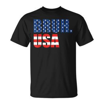 Bruh Usa 4Th Of July Patriotic American Flag Happy Women T-Shirt - Monsterry AU