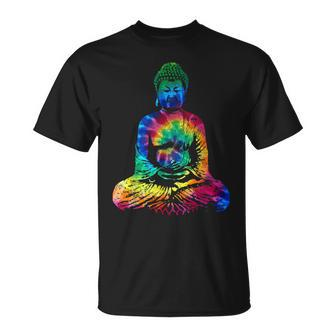 Buddha Tie Dye Vintage Yoga Spiritual Zen Buddhism Buddhist T-Shirt - Thegiftio UK