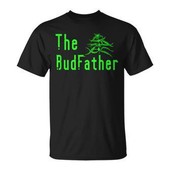 The Budfather Marijuana Bud Father Pot Plant Grower Dad's T-Shirt - Monsterry