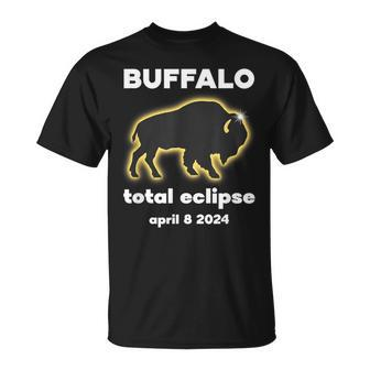 Buffalo Eclipse Outline April 8 2024 Total Eclipse Buffalo T-Shirt | Mazezy