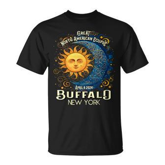 Buffalo New York 2024 Total Solar Eclipse April 8 Souvenir T-Shirt | Mazezy
