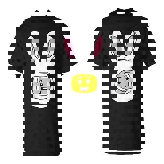 Building Blocks Face Figure Rabbit Easter Day Master Builder T-Shirt - Seseable