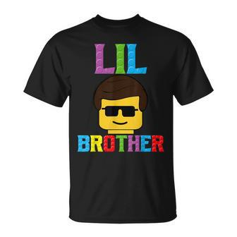 Building Blocks Lil Brother Master Builder Matching Family T-Shirt - Seseable