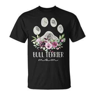 Bull Terrier Dog Mom T-Shirt | Mazezy