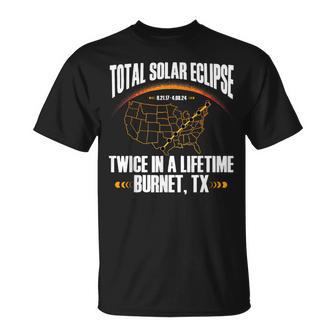Burnet Texas Tx Total Solar Eclipse Party 2024 Totality T-Shirt | Mazezy