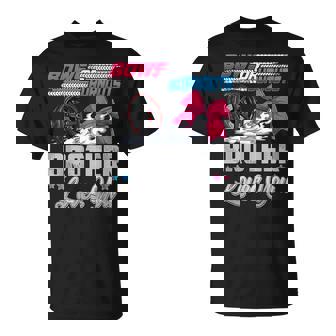 Burnouts Or Bows Gender Reveal Party Announcement Brother T-Shirt - Thegiftio UK