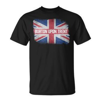 Burton Upon Trent United Kingdom British Flag Vintage Uk T-Shirt - Monsterry UK