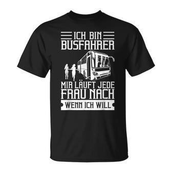 Busfahrer Lustig Bus Fahren Linienbus Modell Linienbusfahrer T-Shirt - Geschenkecke