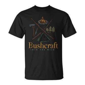 Bushcraft Camping Wilderness Survival For Outdoor Lovers T-Shirt - Thegiftio UK