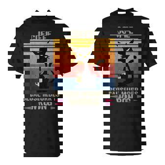 Café Porque El Asesinato Está Mal Negro Gato Enojado Bebidas Café Camiseta unisex - Regaloses