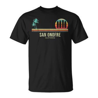 California Surf San Onofre Vintage Surf Board Surfer T-Shirt - Monsterry AU