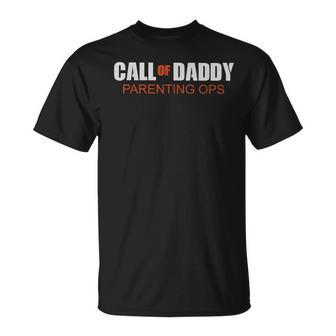 Call Of Daddy Parenting Ops Gamer Dad Father's Day T-Shirt - Monsterry