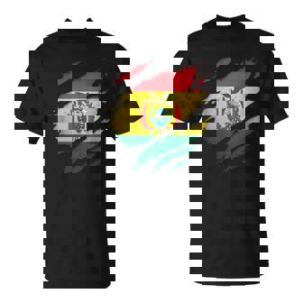 Camisas Bolivianas Orgullosas Bandera De Bolivia Desgarrada Camiseta unisex - Regaloses