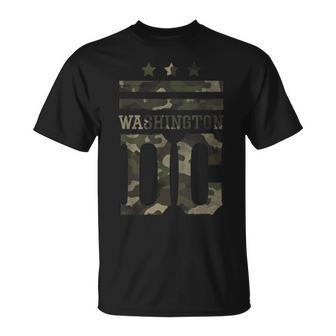 Camo Washington Dc Washington Dc Capitol Hill T-Shirt - Monsterry DE