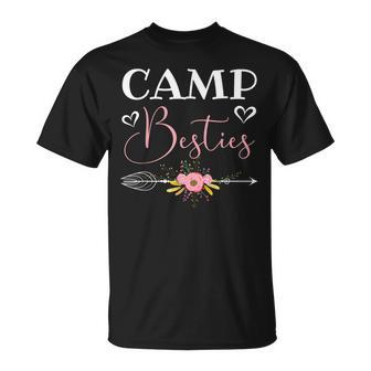 Camp Besties Love Pink Best Friend T-Shirt - Monsterry DE