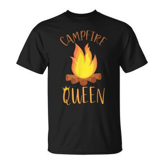 Campfire Queen Outdoor Camping T-Shirt - Monsterry AU