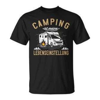 Camping Life Attitude Camper Van & Camper T-Shirt - Seseable