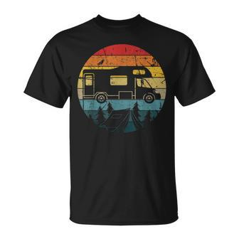 Camping Motorhome Van Vintage In Caravan T-Shirt - Seseable