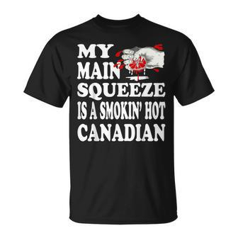 Canada Culture Girlfriend Wife Canadian Matching Couples T-Shirt - Monsterry