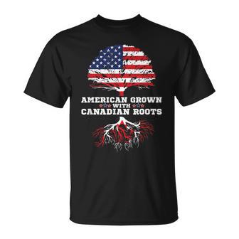 Canada Roots American Grown Canadian Roots T-Shirt - Monsterry