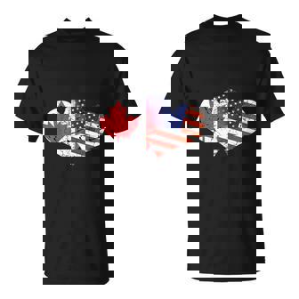 Canada Usa Canada Independence Day Canada Flag Shirt T-Shirt - Thegiftio