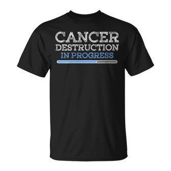 Cancer Destruction In Progress Cancer Survivor Fighter T-Shirt - Thegiftio UK