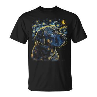 Cane Corso Dog Starry Night Dogs Lover Graphic T-Shirt | Mazezy
